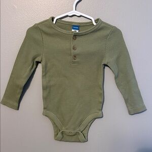 Old Navy Sage Green Baby Onesie